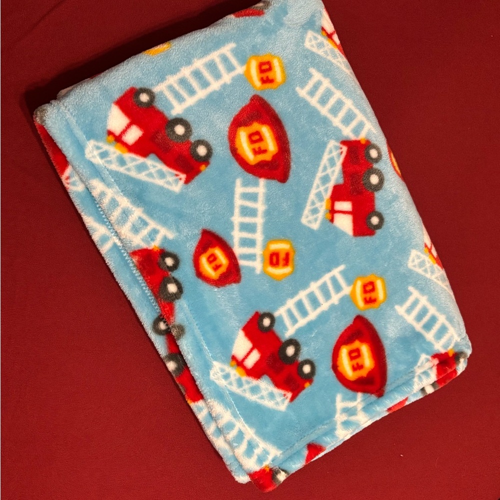 Fire Truck Fleece Blanket